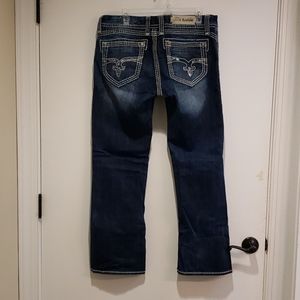 Rhinestone Rock Revival Jeans 32 x 30